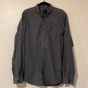 RVCA long sleeve button down. Size Large. Slim fit.